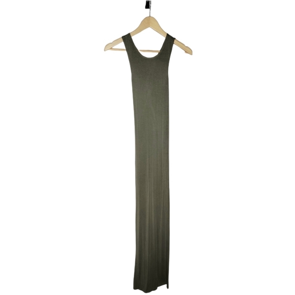 Olive Lace Back Maxi Dress From PLT - Picture 4 of 8